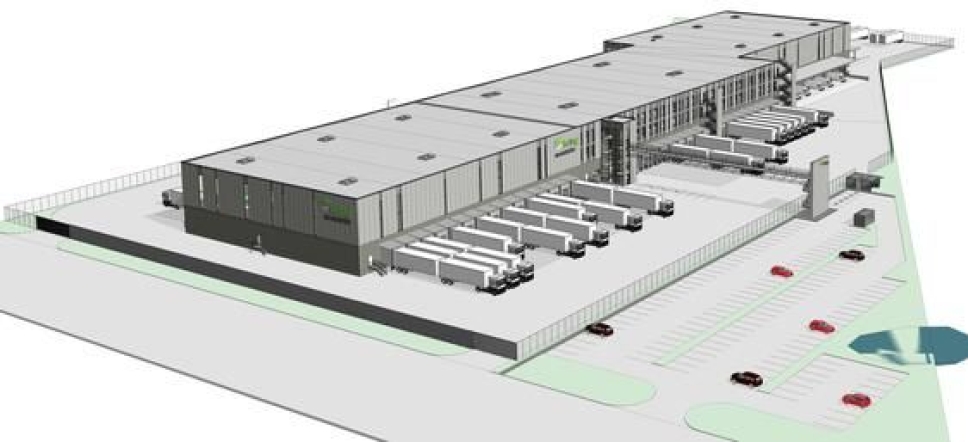 Bring har ikke sendt ut et bilde av utsiden av anlegget, men slik så det ut på tegnebrettet.