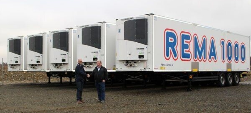 Leverte 20 traller til Rema