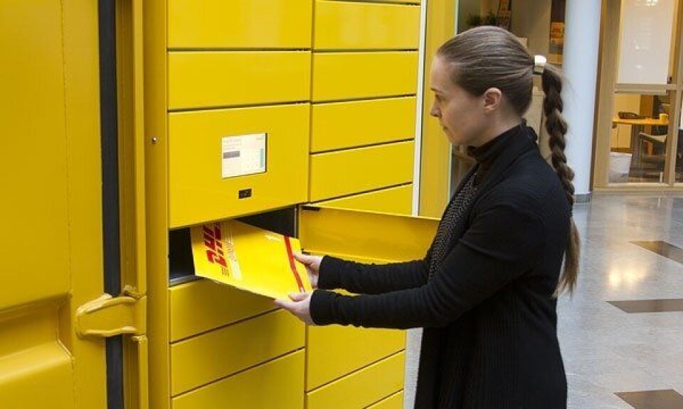 DHL med pakkeautomater