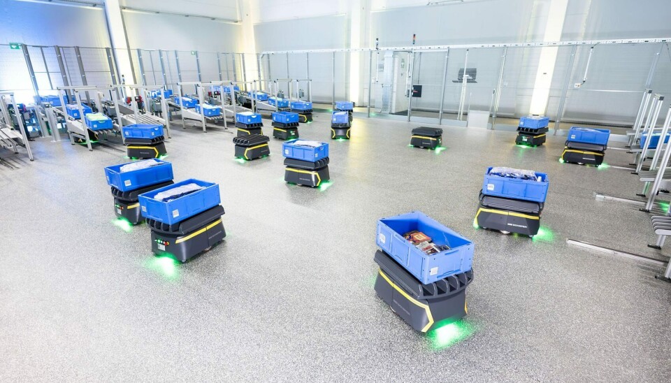 NYHETEN: FastBots består av «dumme» enheter med smart flåtestyring, og skal ifølge SSI Schäfer sikre svært fleksible muligheter på lageret.
