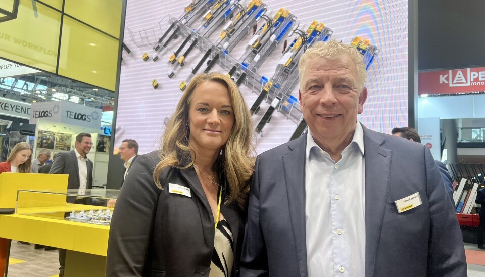 LEDERDUO: Malin Schäfer er leder for SSI I Sverige, Norge, Finland og Island, og er en av nøkkelpersonene til CEO Peter Edelmann. Vi møtte dem på SSI Schäfers stand på LogiMat.