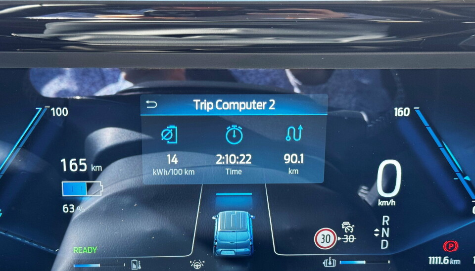 REKKEVIDDE: WLTP på 290 kilometer kan økes til 301 kilometer om du kobler inn fartssperren på 120 km/t.