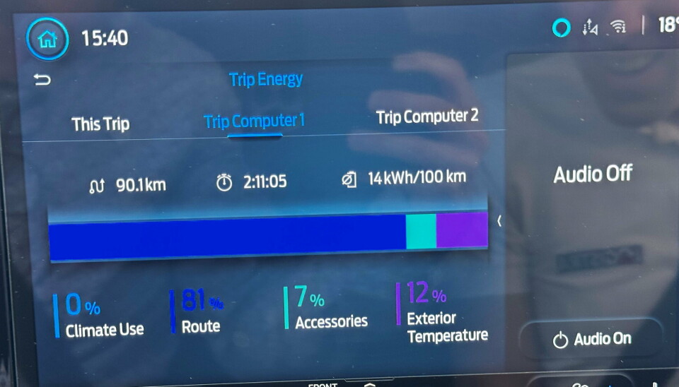 REKKEVIDDE: WLTP på 290 kilometer kan økes til 301 kilometer om du kobler inn fartssperren på 120 km/t.