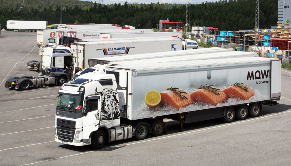 REDUSERT: Den totale mengden med innenlandsk transport ble redusert fra 2023 til 2024.