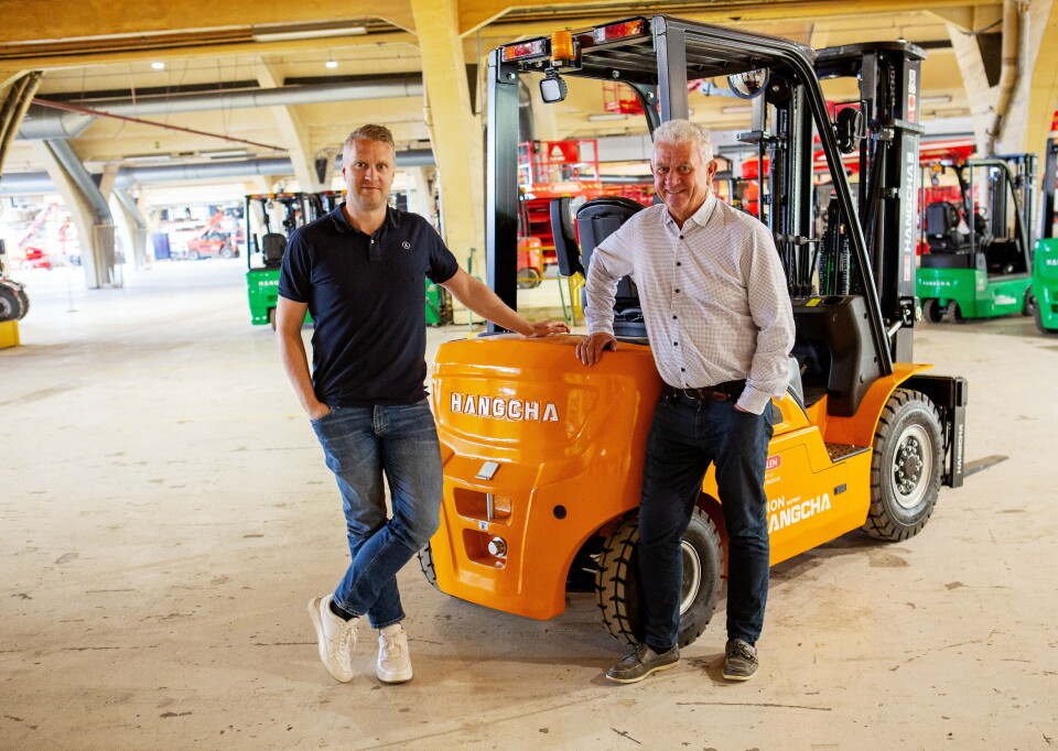 I den gamle produksjonshallen til Husqvarna har Ådalen nå god plass til å ha flere hundre maskiner på lager, tilgjengelig for rask levering.