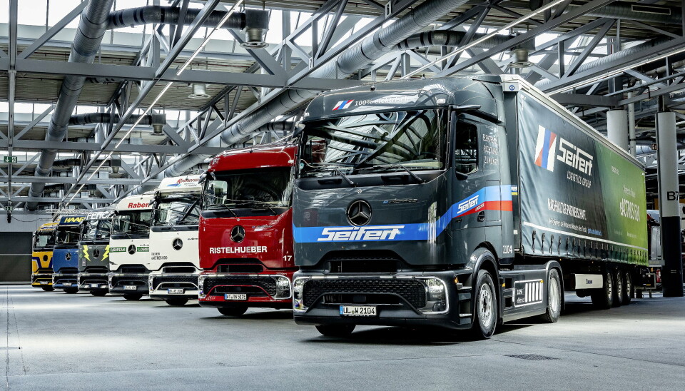 ÅRLIG 2,5 MILLIONER: Fra nå av vil de nye eActros 600 dekke opptil 2,5 millioner kilometer årlig i CO₂-fri drift.