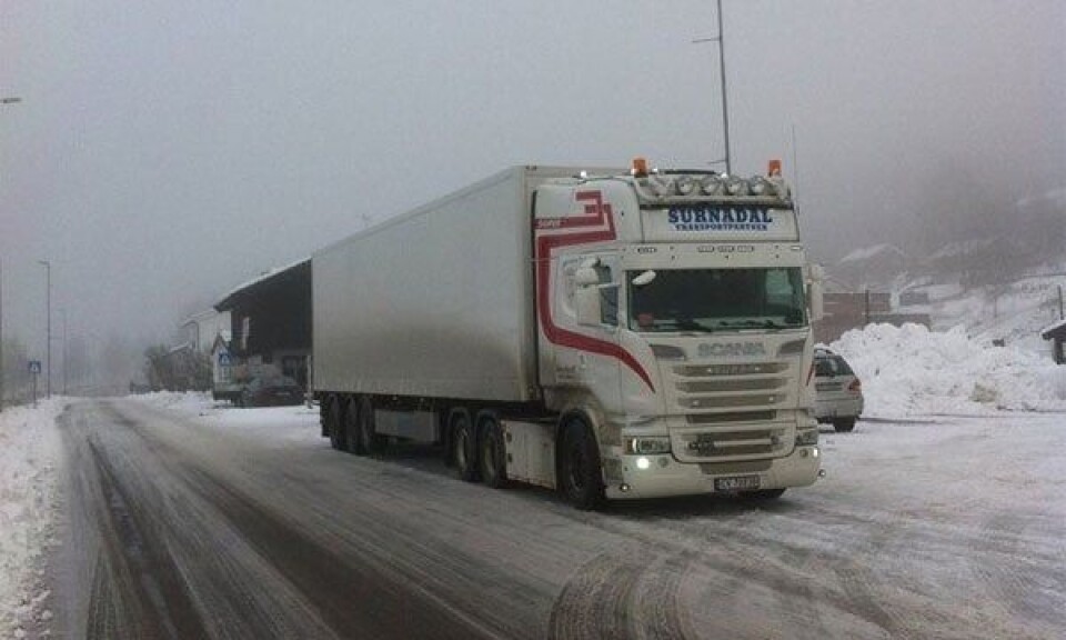 Norske sjåfører stanset i protest