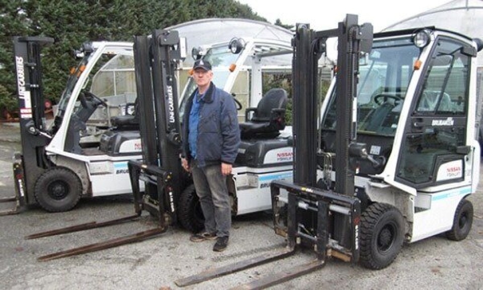 Leverte tre trucker til planteskole