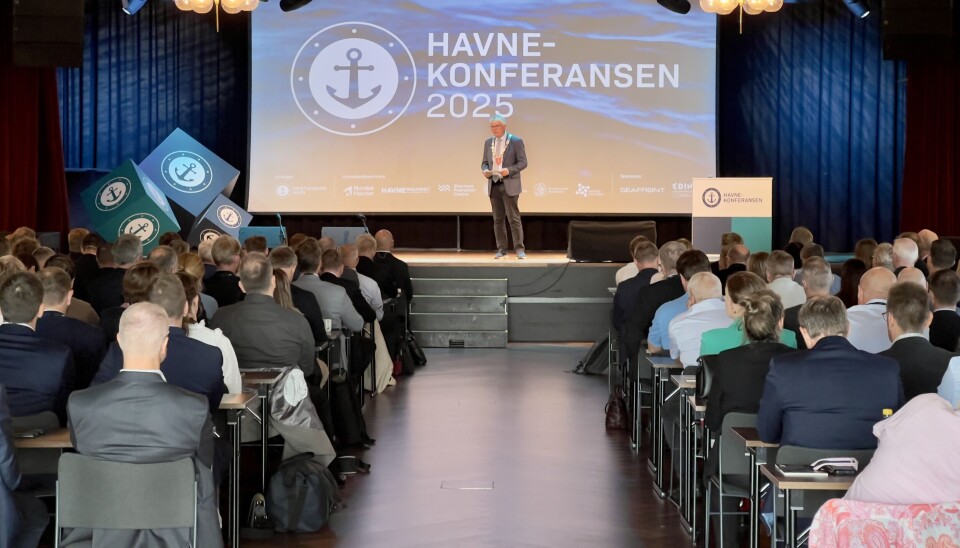 Arne Thomassen fylkesordfører i Agder åpnet havnekonferansen 2025