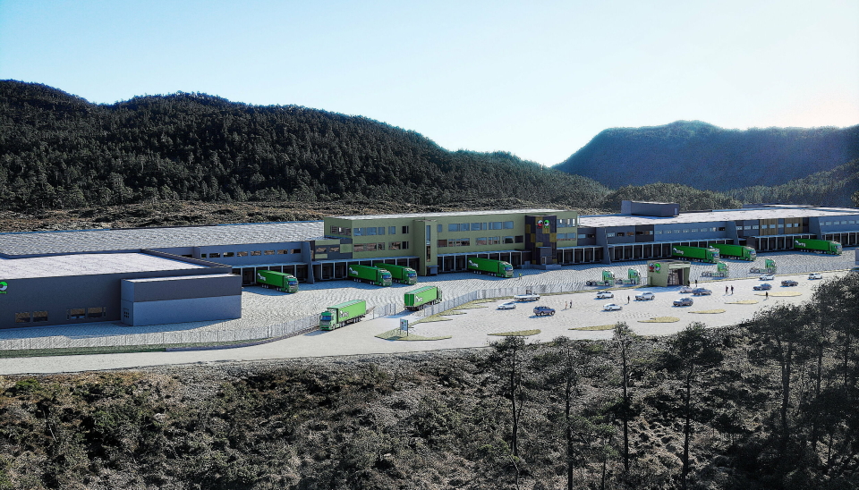 MILLIONKONTRAKT: Posten Bring Norge har tildelt totalentreprisen til Norges største entreprenør på sitt nye logistikksenter i Bjørnafjorden kommune.