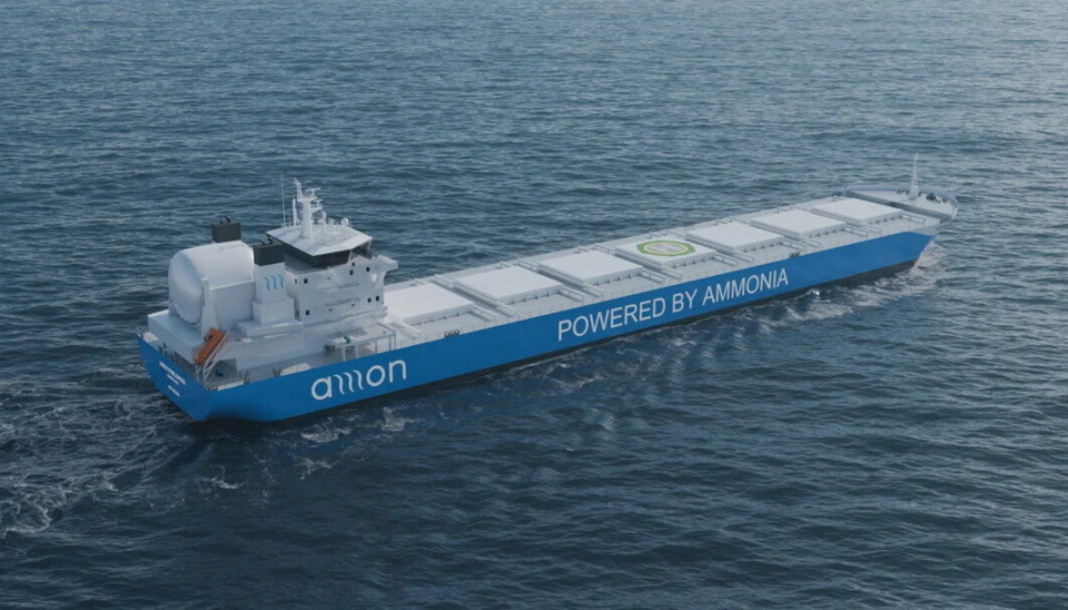 Illustrasjon: Ammoniakk-bulkskip fra Amon Maritim