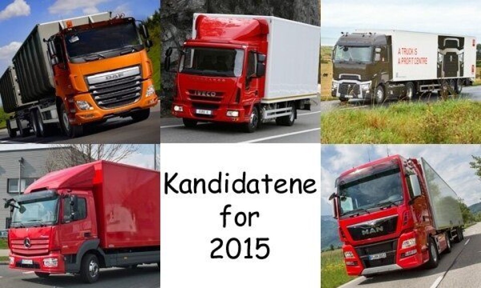 Truck of the Year 2015 - kandidatene