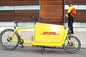 DHL tester sykkelbud