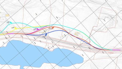 Her kommer den midlertidige E6-traseen