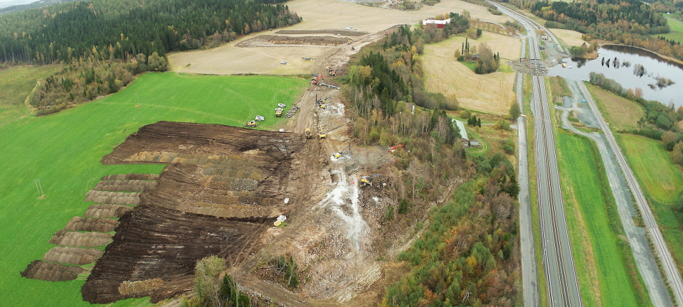 Midlertidig E6 Levanger: Se dronebilder fra arbeidet