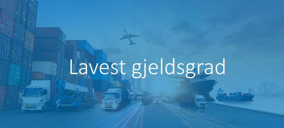 2024 vs 2023: Sjekk hvem som er tilnærmet gjeldfrie og hvem som vasser i gjeld