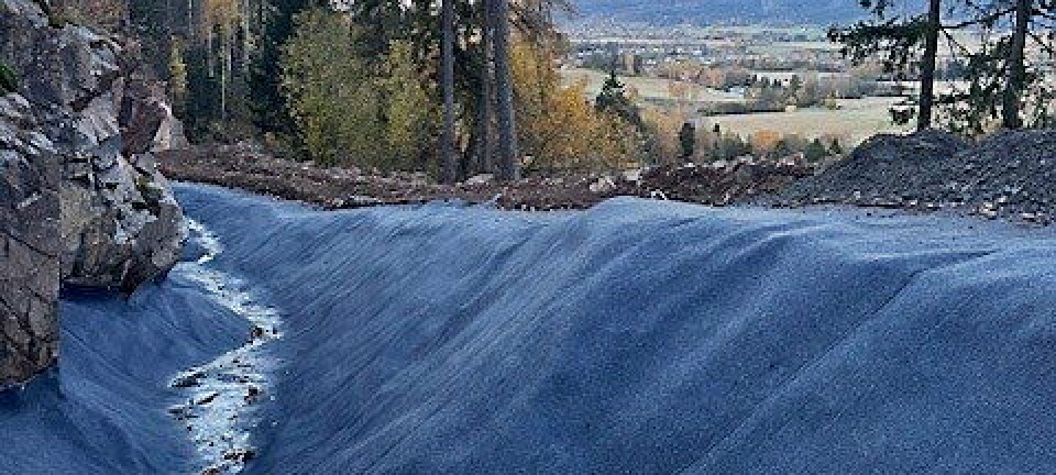 La 800 kvadrat betong på rull