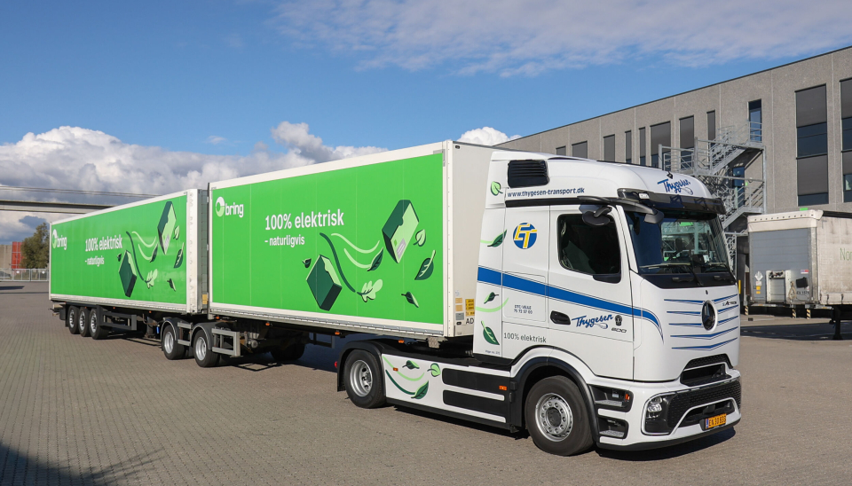 Bilen Bring bruker på ruten er en Mercedes eActros 600 med rekkevidde på 500 km.