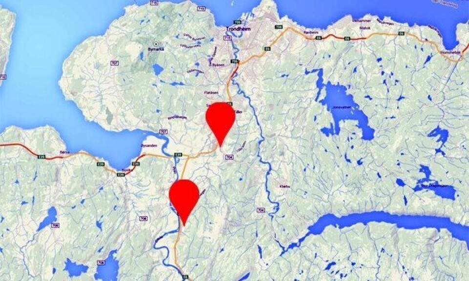 Det blir godsterminal sør for Trondheim