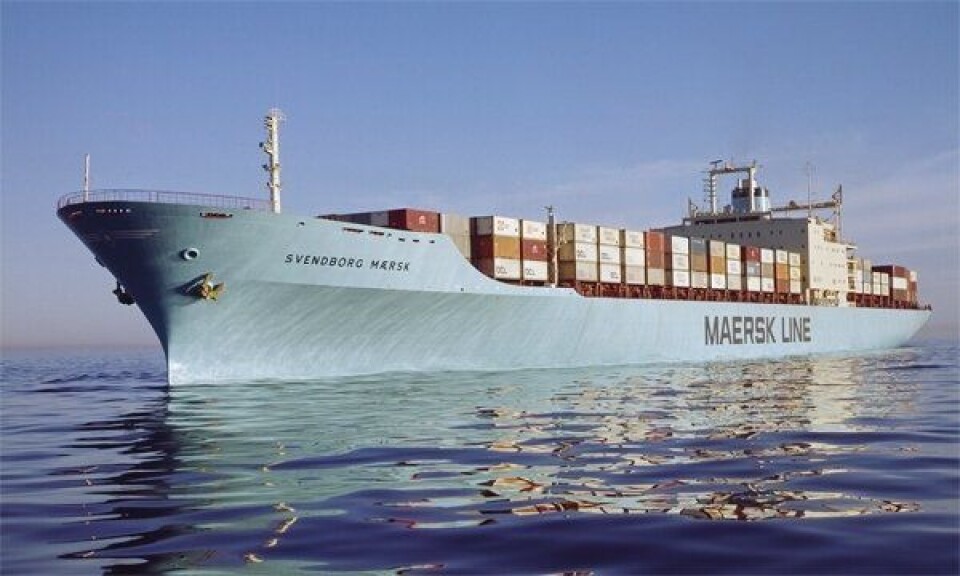 Mistet 520 containere over bord