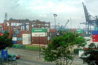 Container-nedgang i Hongkong