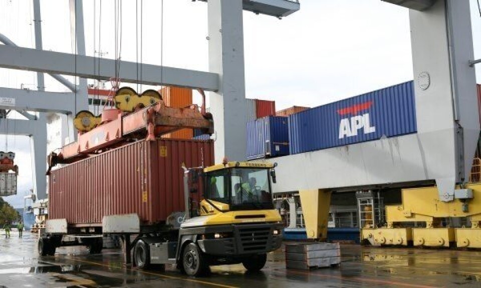 Svenskene kaprer containergodset