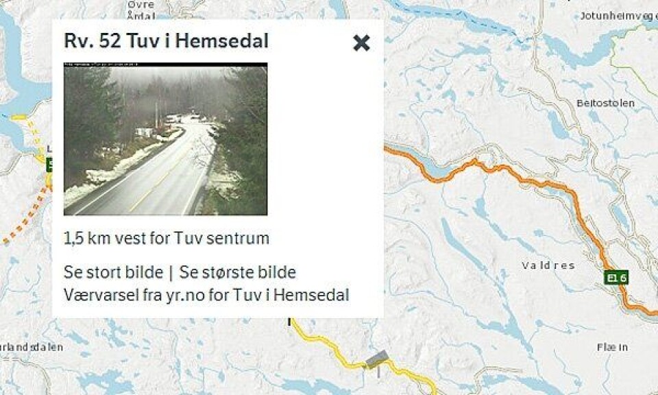 Enkelt å sjekke kjøreforholdene på nett