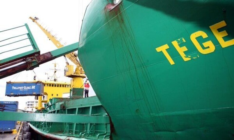 Teges siste containerløft