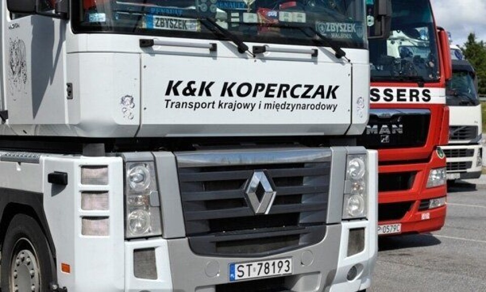 - Kjøring med tomme paller er ikke internasjonal transport