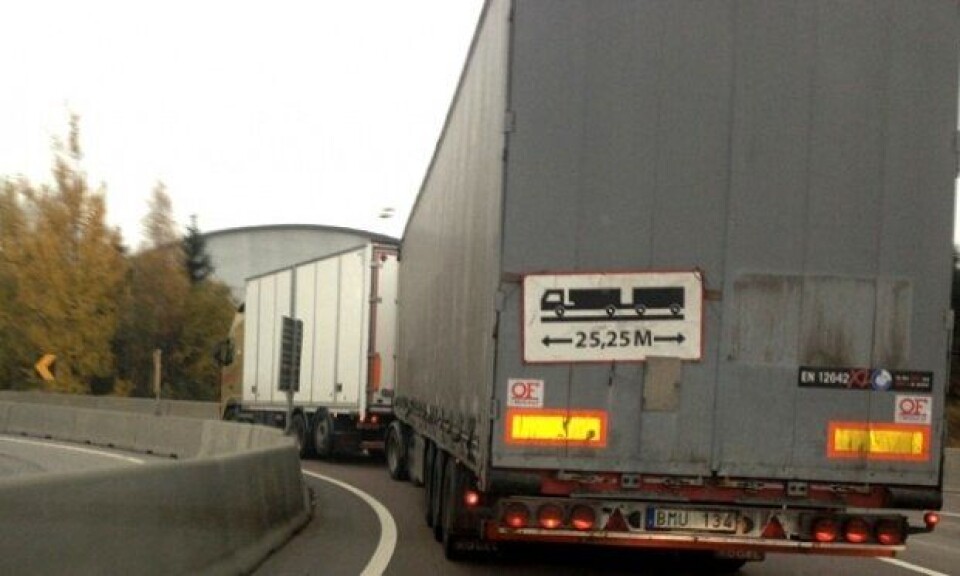Krever gigantvogntog til Trondheim