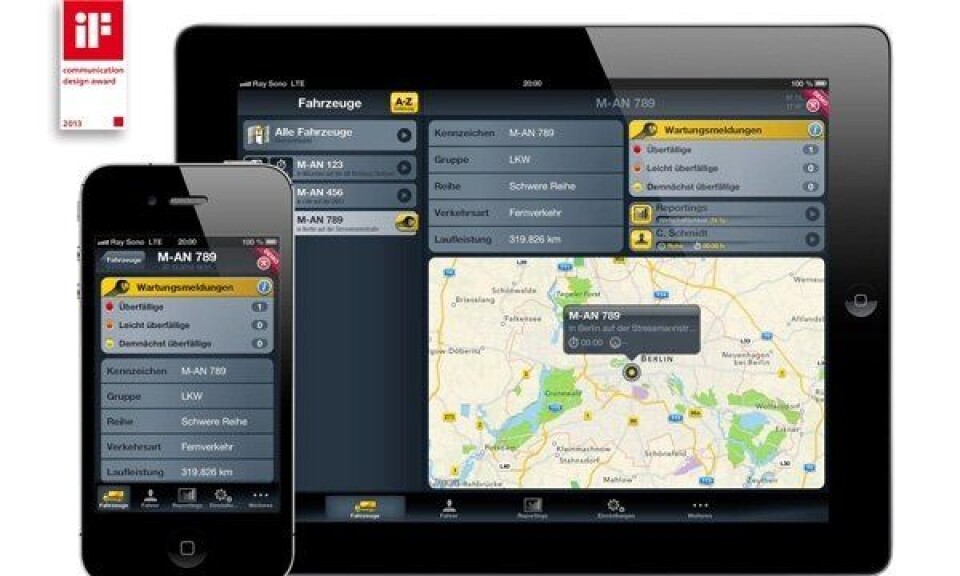 Kommunikasjonspris til MAN for app
