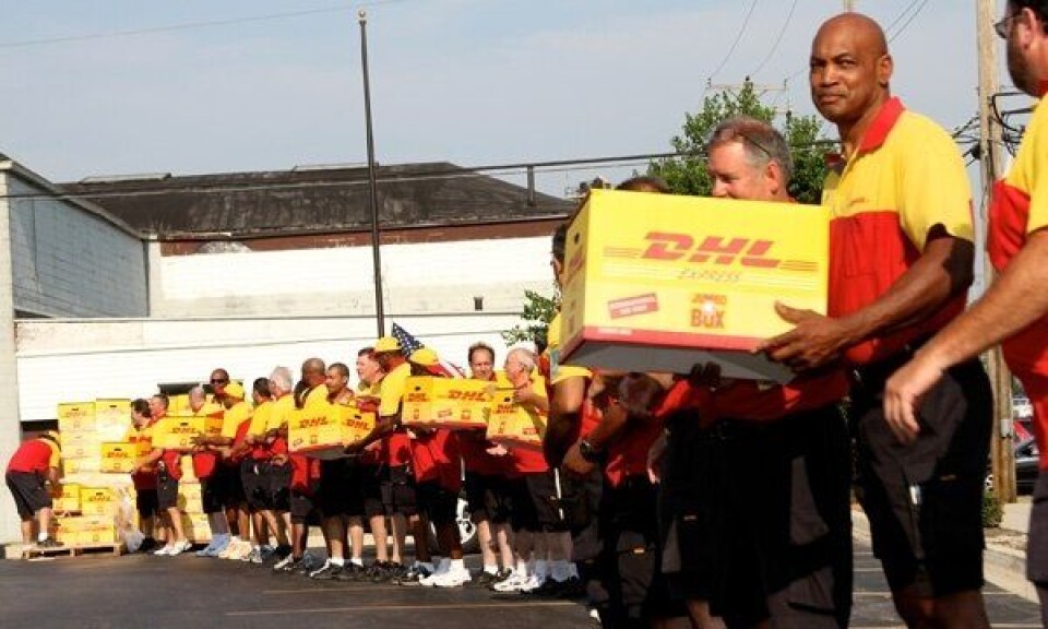 DHL med pizza-rekord