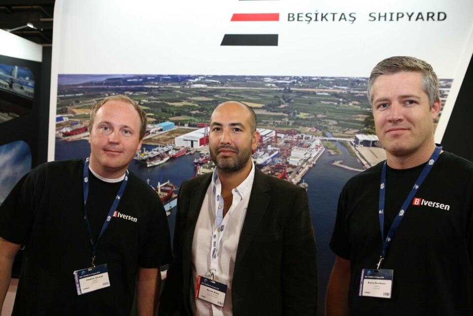 B. Iversen ordnet Nor-Fishing-logistikken