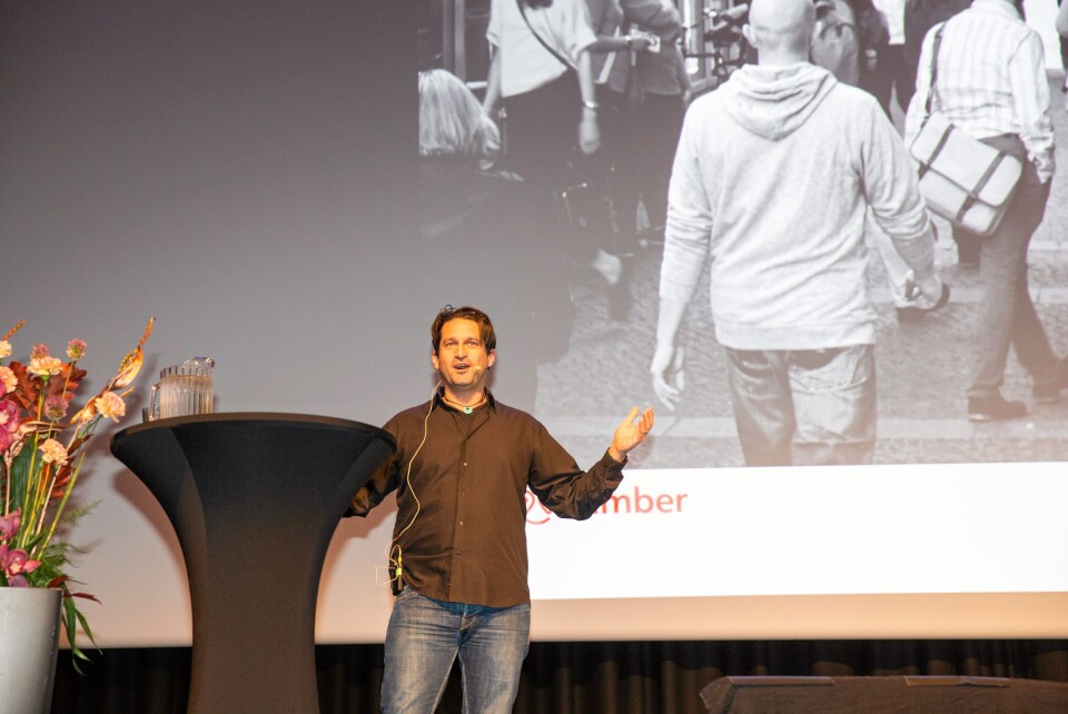 Ari Kestin presenterte Nimber for logistikkmiljøet på Transport og Logistikk-konferansen på Gardermoen denne uken.