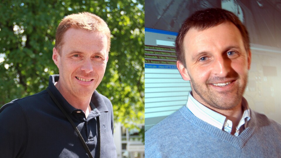 Kronikken er skrevet av signert Runar Inge Larsen (til venstre) og Jan-Erik Myhr, som har ansvaret for kontroll av tunge kjøretøy på vegene i Møre og Romsdal.