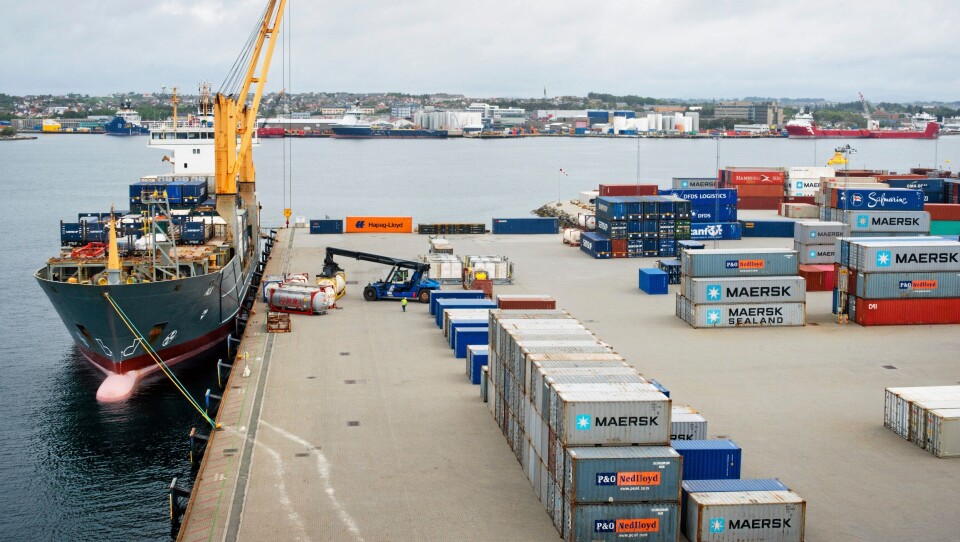 Containerområdet i Risavika ble tatt i bruk i 2009.