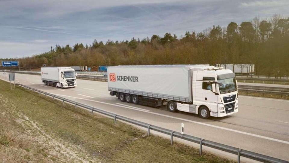 MAN og DB Schenker har inngått avtale om praktisk testing av platooning.