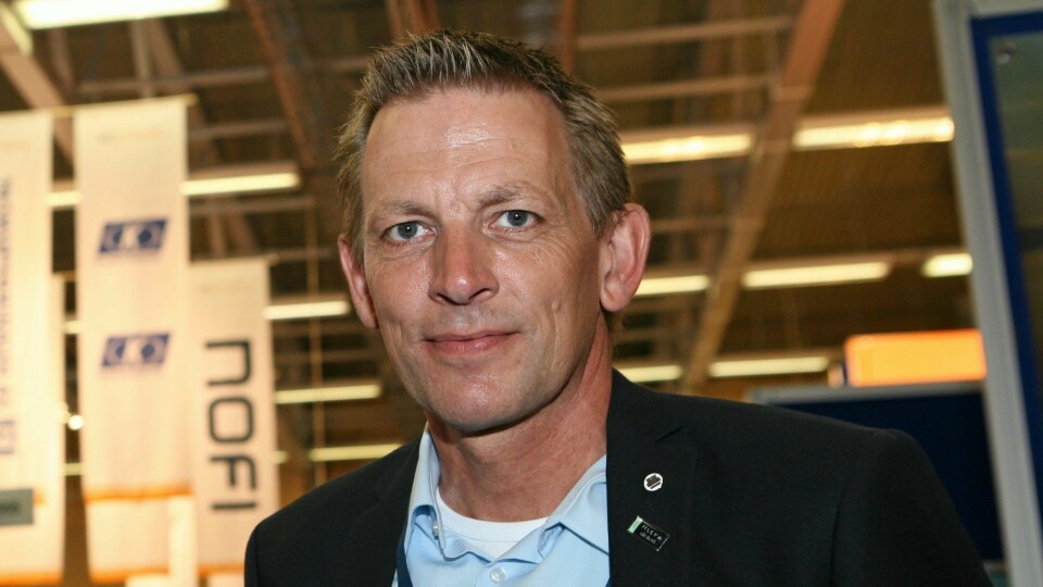 Carsten Steffensen i Blue Water Shipping forteller om utvidelse av trafikkene. Foto: Per Dagfinn Wolden