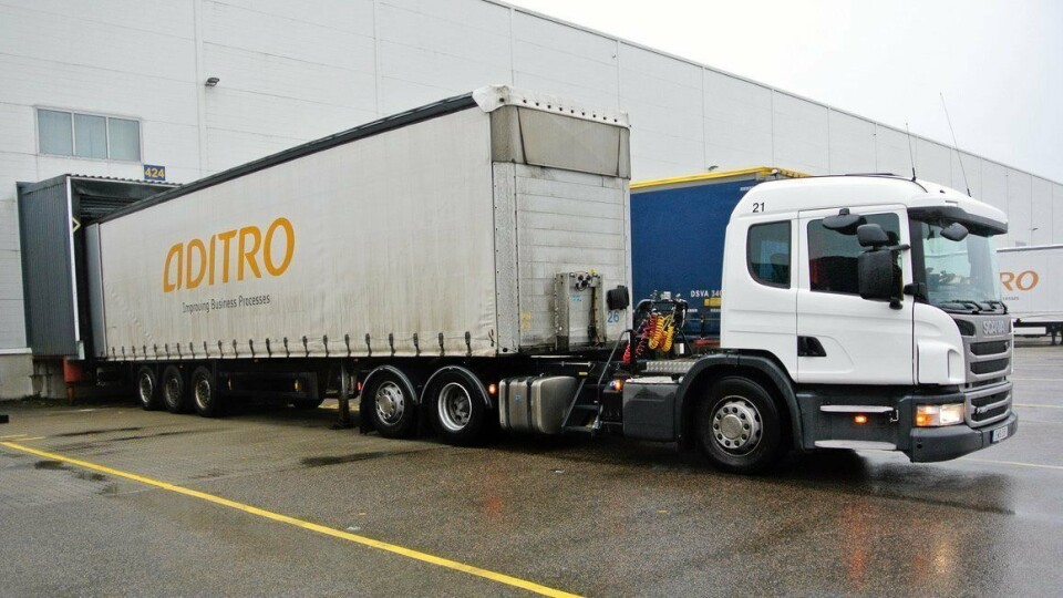 IKEAs trekkvogner og fleksibiler er fra Scania, og de har Allisons helautomatiske girkasser fra 3000-SeriesTM. Kjøretøyene er spesialkonstruerte med lowentry-hytter som er flyttet fremover. Foto: Allison