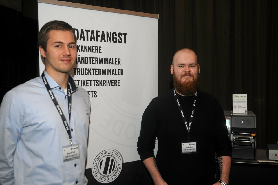 SPARER: Performance Controller Kenneth Dahl og IT-Operation Manager Kristian Orre, ColliCare Logistics AS forteller at selskapet har spart mye på å investere i håndterminaler og PDA-er fra Lexit Group. Foto: Trond Schieldrop/Lexit.