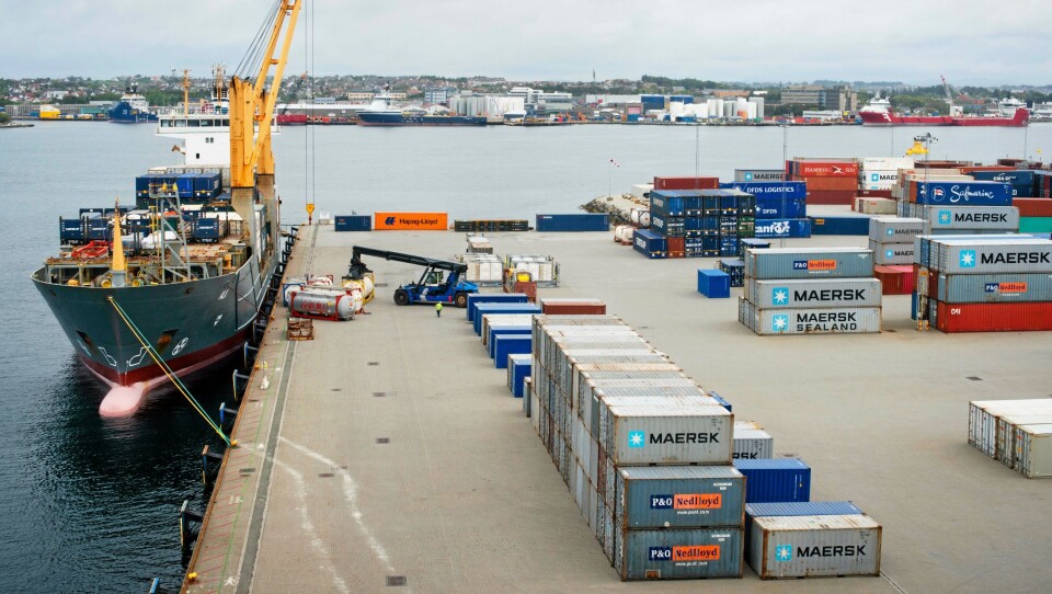 Risavika Havn. Westport. Havn. Container.