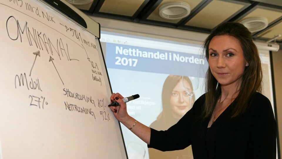 - Omnikanal, mobil, showrooming og nettrooming er sentrale begreper i dagens netthandel, sier utviklingssjef eCommerce, Kristin Anfindsen i PostNord.Foto: Per Dagfinn Wolden