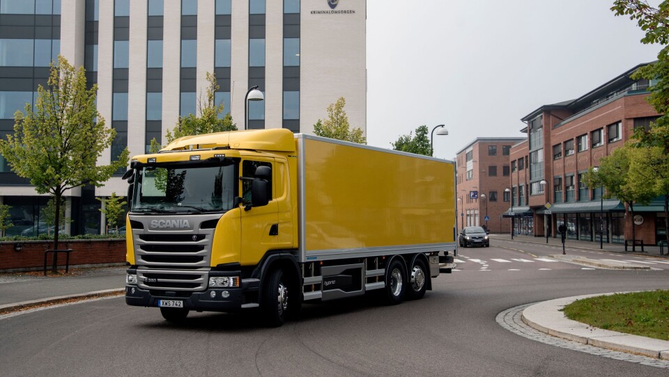 Scania G340 Hybrid i sitt rette miljø - i byen. I dette tilfellet Lillestrøm. Scania G340 Hybrid i sitt rette miljø - i byen. I dette tilfellet Lillestrøm.