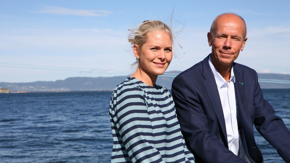 Et mer slagkraftig havne-Norge gjennom å samhandle. Markedssjef Kirsti Østensjø og havnedirektør Einar M. Hjorthol i Trondheim Havn er med i den nye interesseorganisasjonen, Norske Havner. Foto: Per Dagfinn Wolden