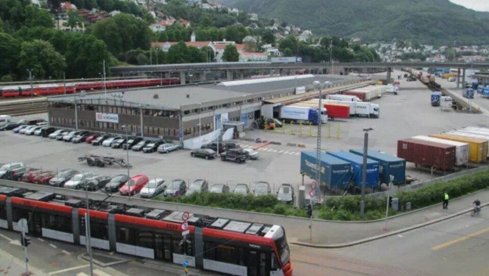 Schenkers terminal i Bergen blir mer eller mindre utilgjengelig under sykkel-VM.