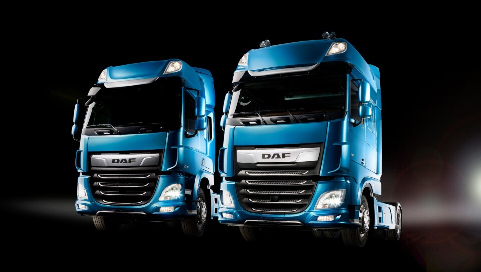 Nye DAF CF og DAF XF. Foto: DAF