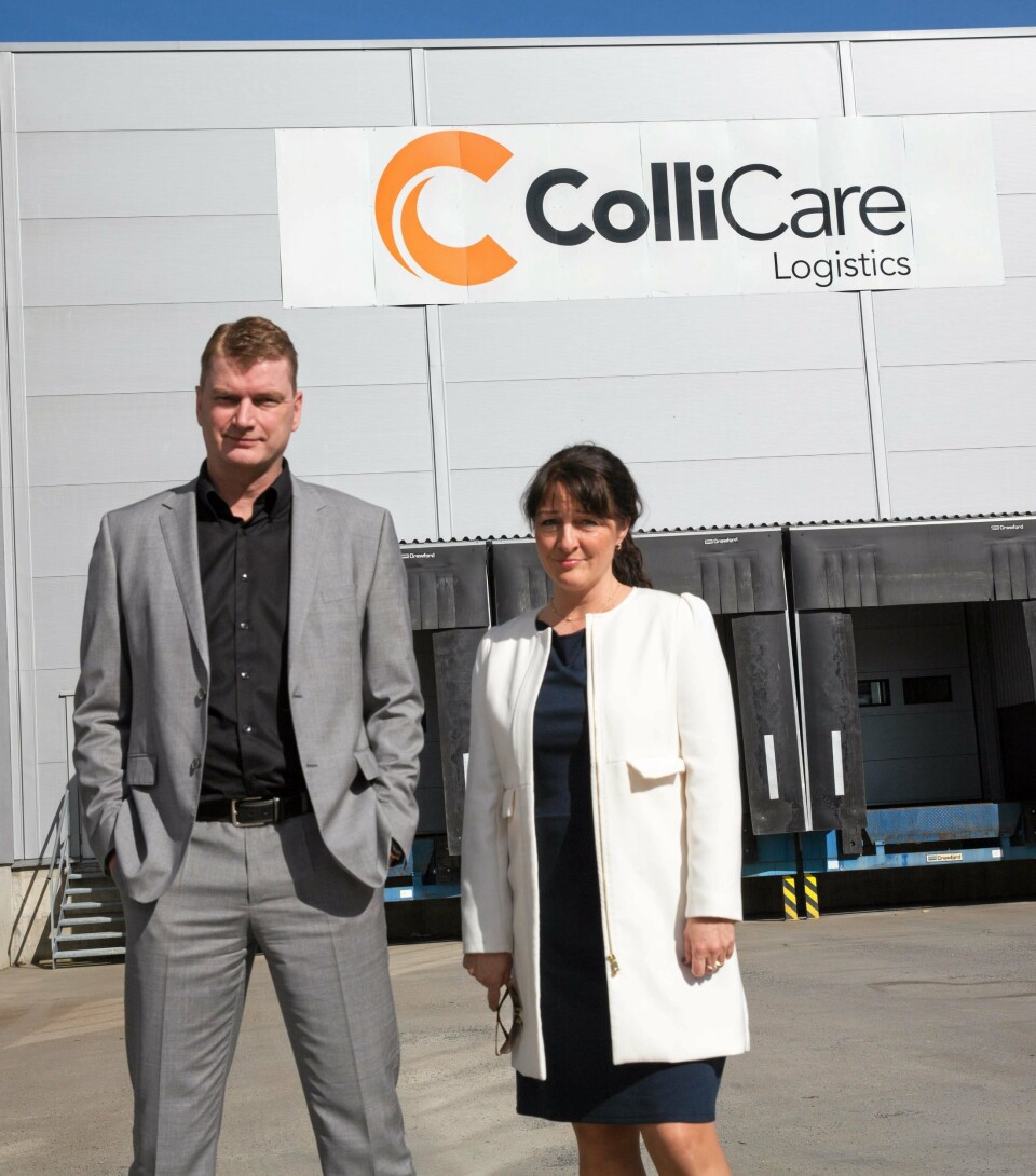 Knut Sollund sammen med CMO i ColliCare, Camilla Skjervold. Knut Sollund sammen med CMO i ColliCare, Camilla Skjervold.