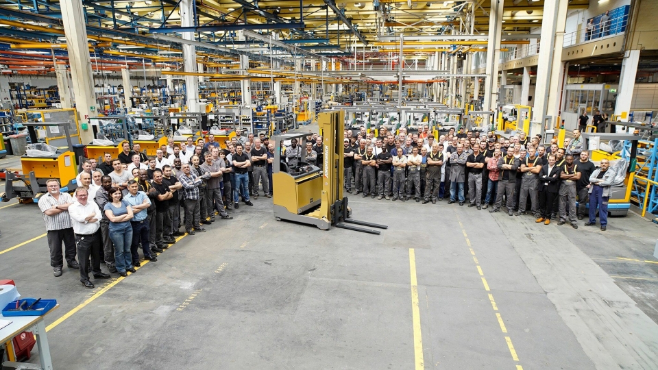 50-årsjubileet ble markert med avdukingen av fabrikkens truck nummer én million.