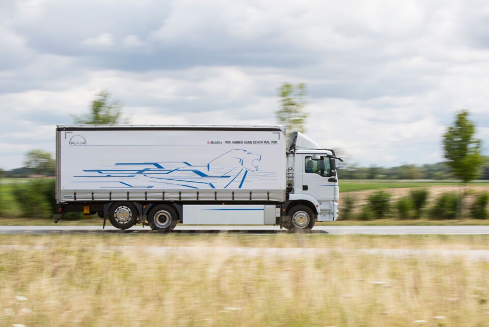 MAN eTGM er en treakslet distribusjonsbil med totalvekt på 26 tonn. MAN eTGM er en treakslet distribusjonsbil med totalvekt på 26 tonn.