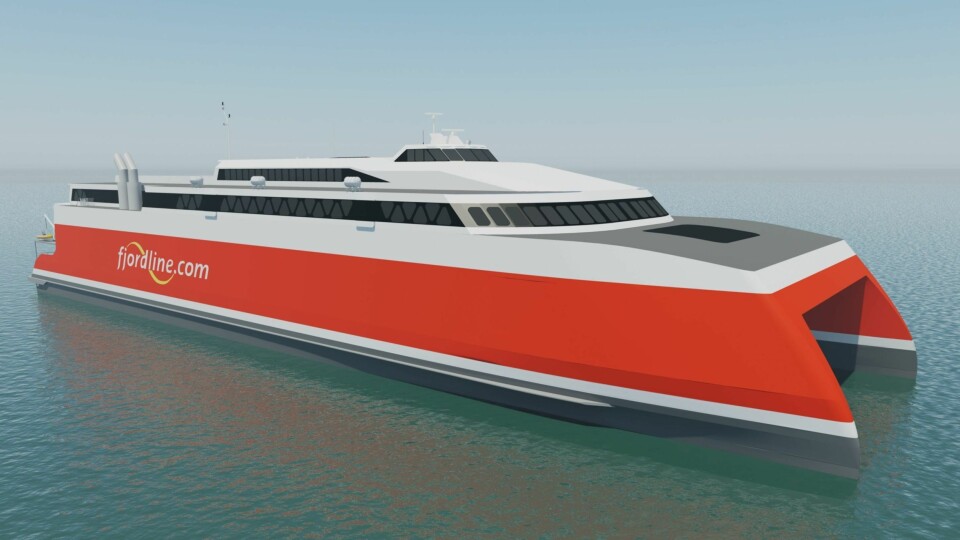 Fjord Lines nye skip nesten dobler kapasiteten på strekningen Kristiansand-Hirtshals.